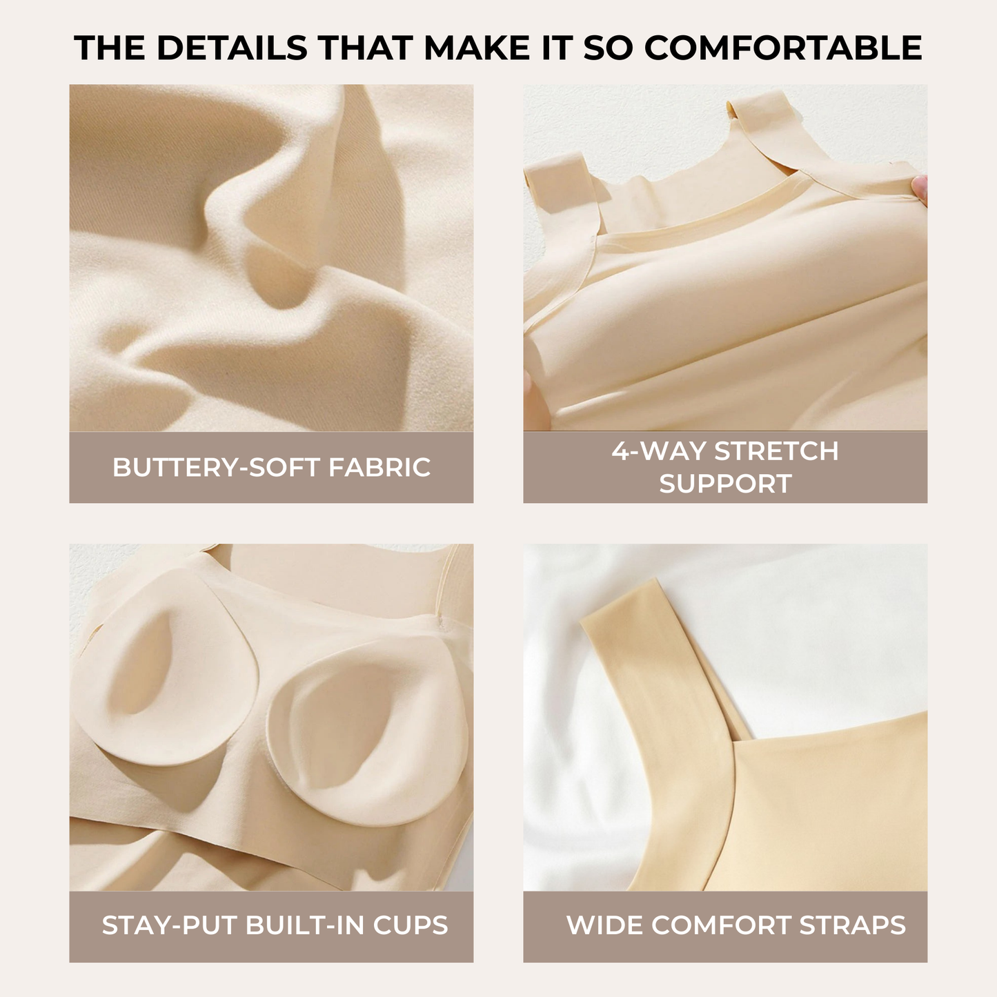 OMYRA Built-In Bra Comfort Tank